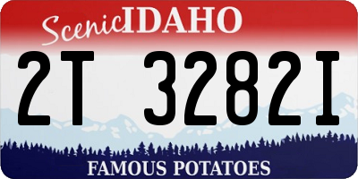 ID license plate 2T3282I