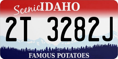 ID license plate 2T3282J