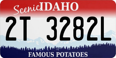 ID license plate 2T3282L