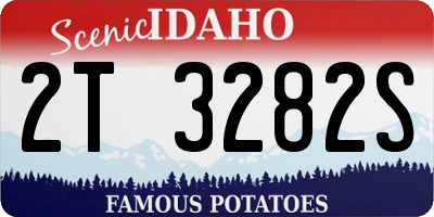 ID license plate 2T3282S