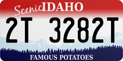 ID license plate 2T3282T