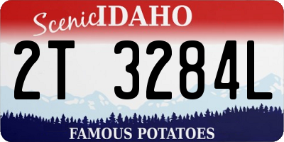ID license plate 2T3284L