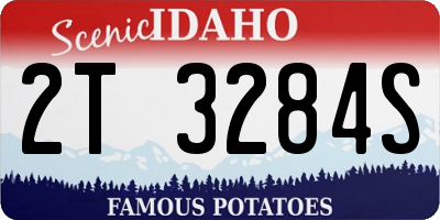 ID license plate 2T3284S