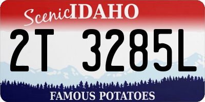 ID license plate 2T3285L