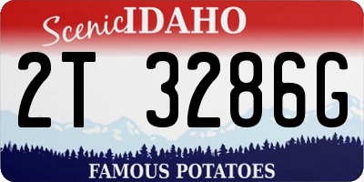 ID license plate 2T3286G