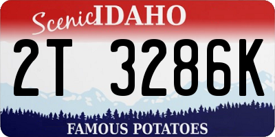 ID license plate 2T3286K