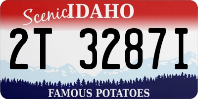 ID license plate 2T3287I