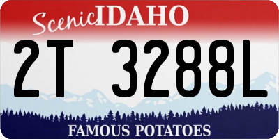 ID license plate 2T3288L