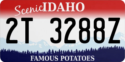 ID license plate 2T3288Z