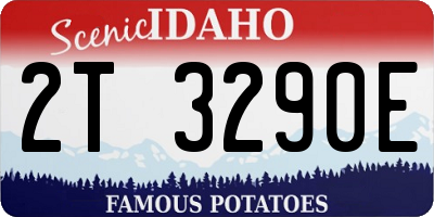 ID license plate 2T3290E