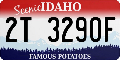 ID license plate 2T3290F