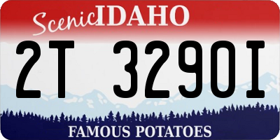 ID license plate 2T3290I