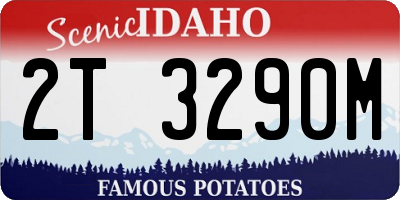 ID license plate 2T3290M