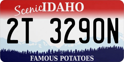 ID license plate 2T3290N