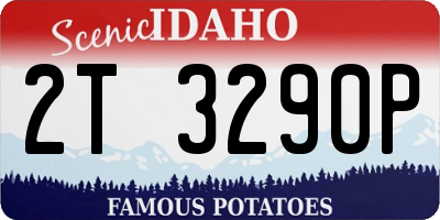 ID license plate 2T3290P
