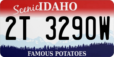 ID license plate 2T3290W