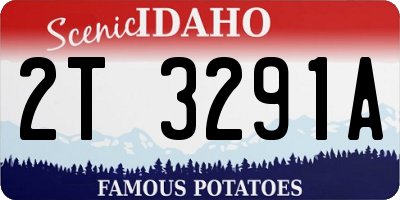 ID license plate 2T3291A