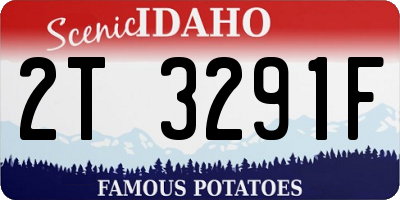 ID license plate 2T3291F