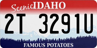 ID license plate 2T3291U