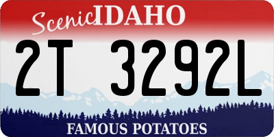 ID license plate 2T3292L