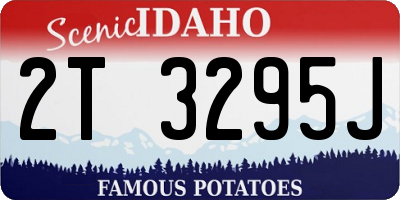 ID license plate 2T3295J