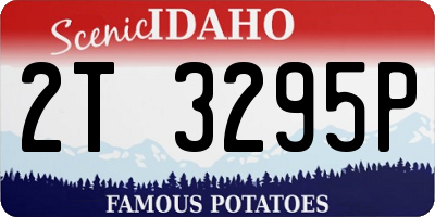 ID license plate 2T3295P