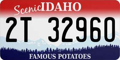 ID license plate 2T3296O