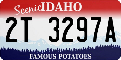 ID license plate 2T3297A