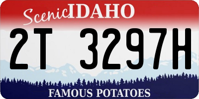 ID license plate 2T3297H