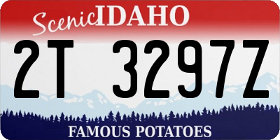 ID license plate 2T3297Z