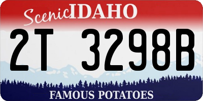 ID license plate 2T3298B