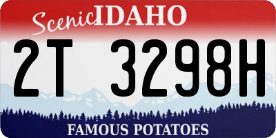 ID license plate 2T3298H