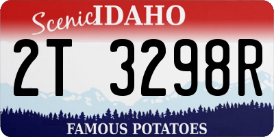 ID license plate 2T3298R