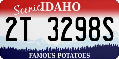 ID license plate 2T3298S