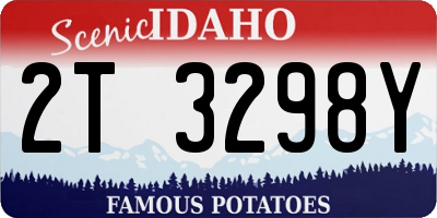 ID license plate 2T3298Y