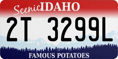 ID license plate 2T3299L