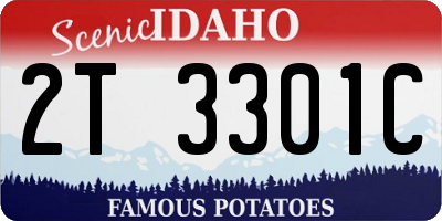 ID license plate 2T3301C