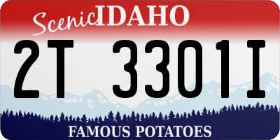 ID license plate 2T3301I