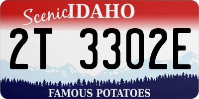 ID license plate 2T3302E