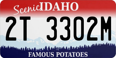 ID license plate 2T3302M