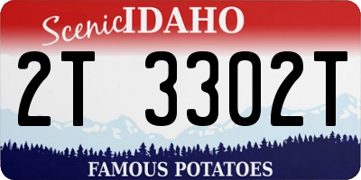 ID license plate 2T3302T