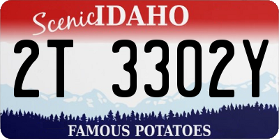 ID license plate 2T3302Y