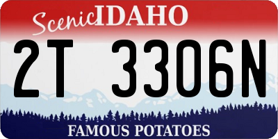 ID license plate 2T3306N