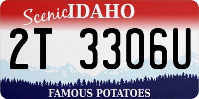 ID license plate 2T3306U