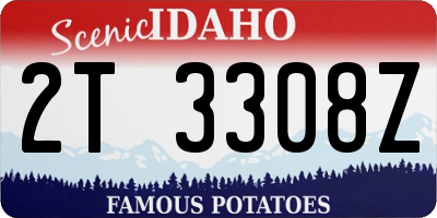 ID license plate 2T3308Z