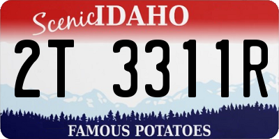 ID license plate 2T3311R