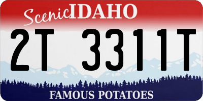 ID license plate 2T3311T