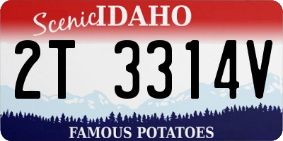 ID license plate 2T3314V