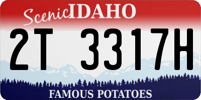 ID license plate 2T3317H