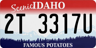 ID license plate 2T3317U